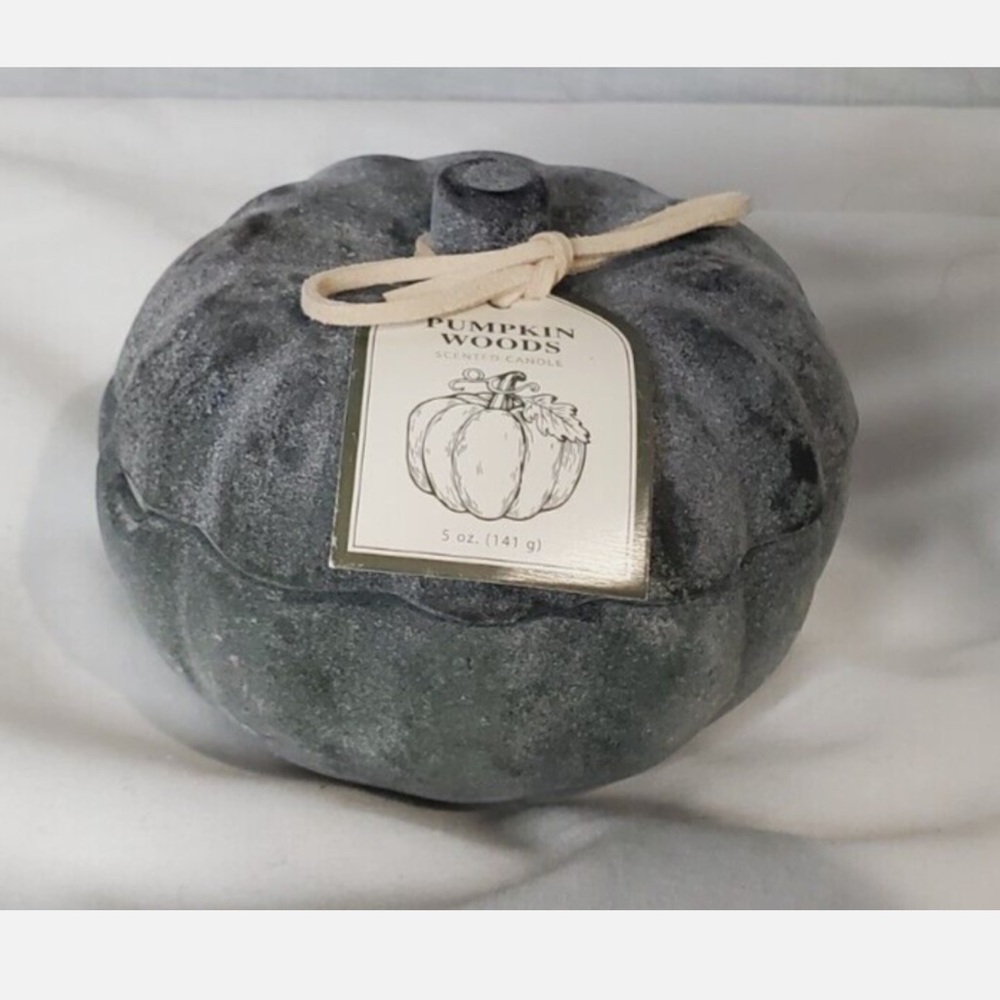 Pumpkin woods Shaped Glass Candle